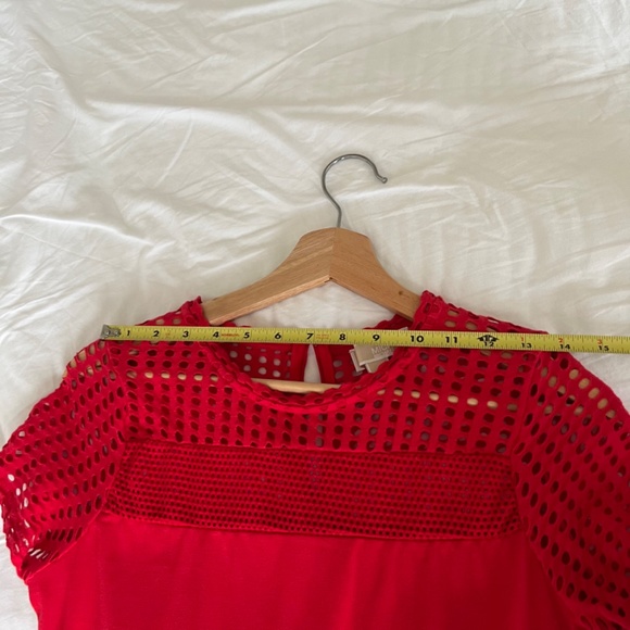 Michael Kors mesh A line dress - true red - Picture 7 of 9